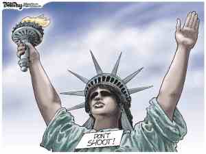 DONT SHOOT STATUE OF LIBERTY